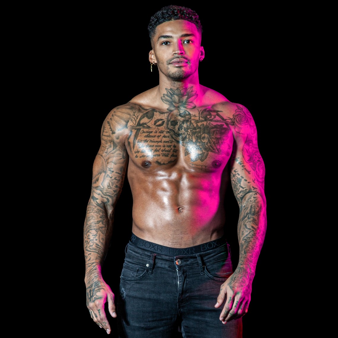 male strippers from the Dreamboys tour Michael Griffiths